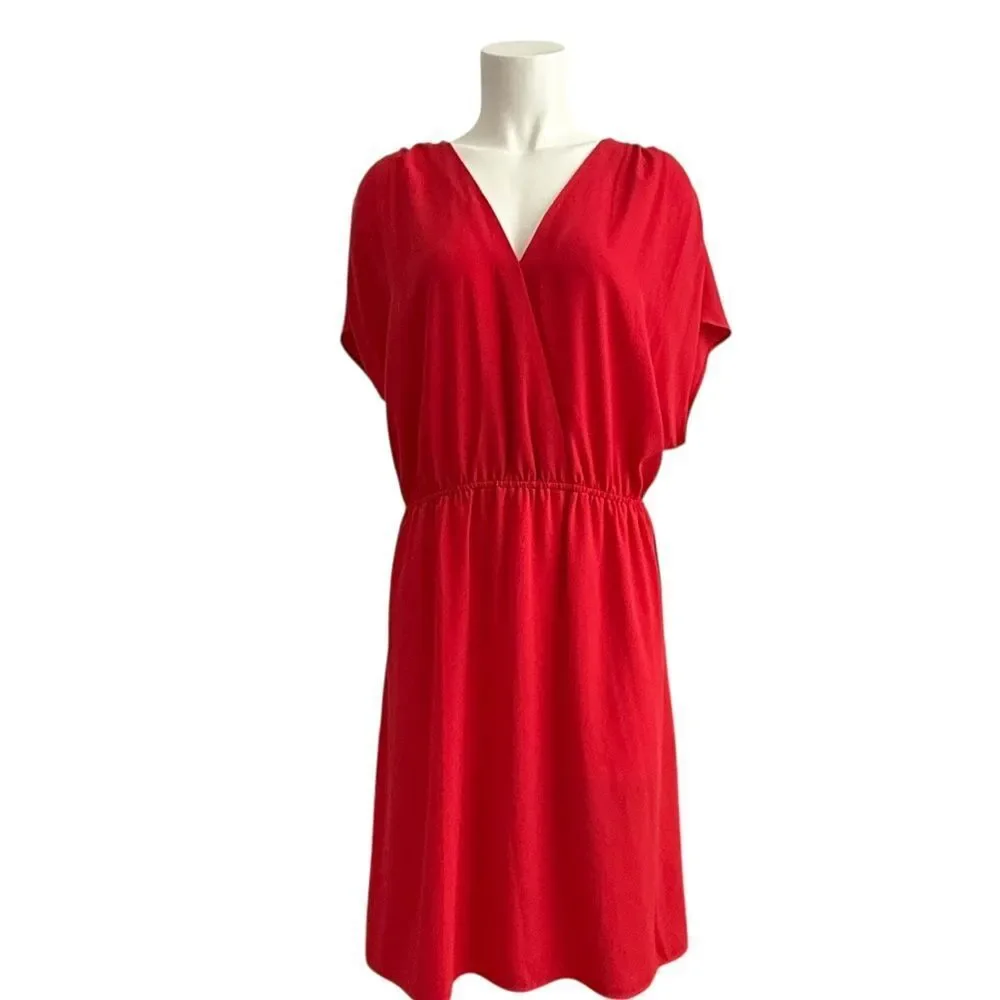 Halogen Red Elastic Waist Dress w/ Pockets - Picture 3 of 10